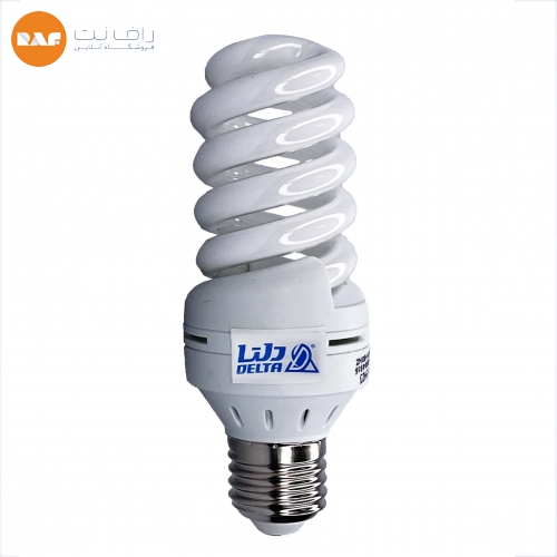 قیمت + خرید آنلاین فوری لامپ کم مصرف 18 وات دلتا مدل تمام پیچ پایه E27