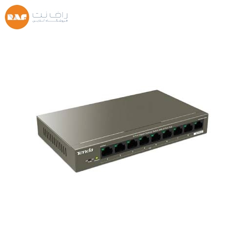 سوییچ شبکه 9 پورت PoE تندا مدل TEG1109P-8-102W