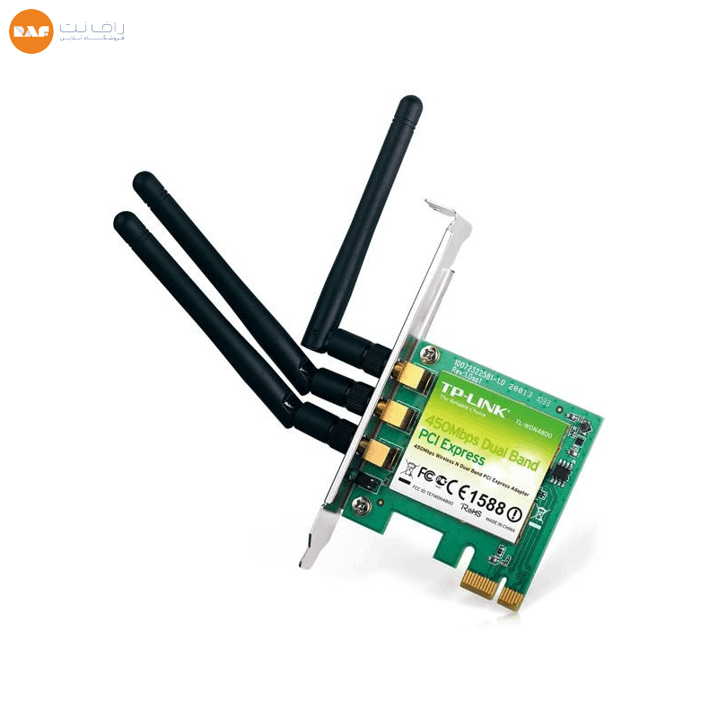 کارت شبکه PCI بی‌سیم و دو بانده تی پی لینک مدل TL-WDN3800