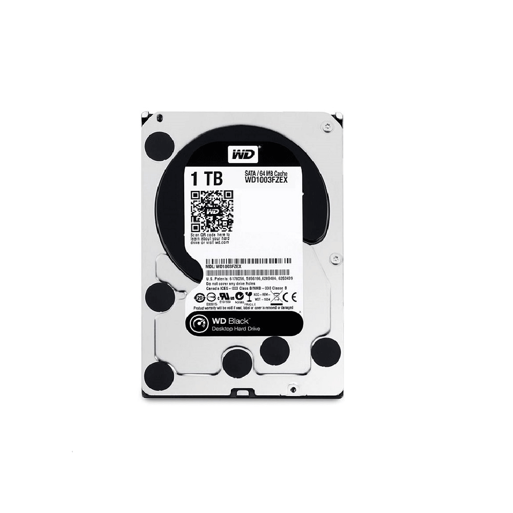 هارددیسک اینترنال وسترن دیجیتال مدل Black WD1003FZEX ظرفیت 1 ترابایت