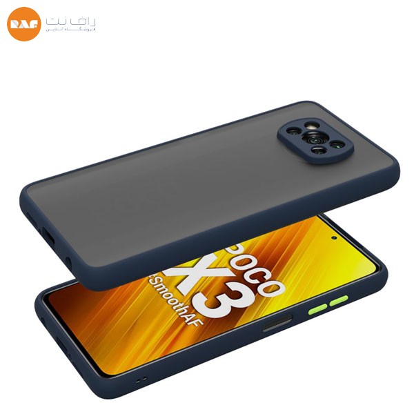 کاور و قاب گوشی مناسب برای XIAOMI POCO X3 NFC مدل پشت مات محافظ لنزدار